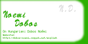 noemi dobos business card