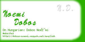 noemi dobos business card